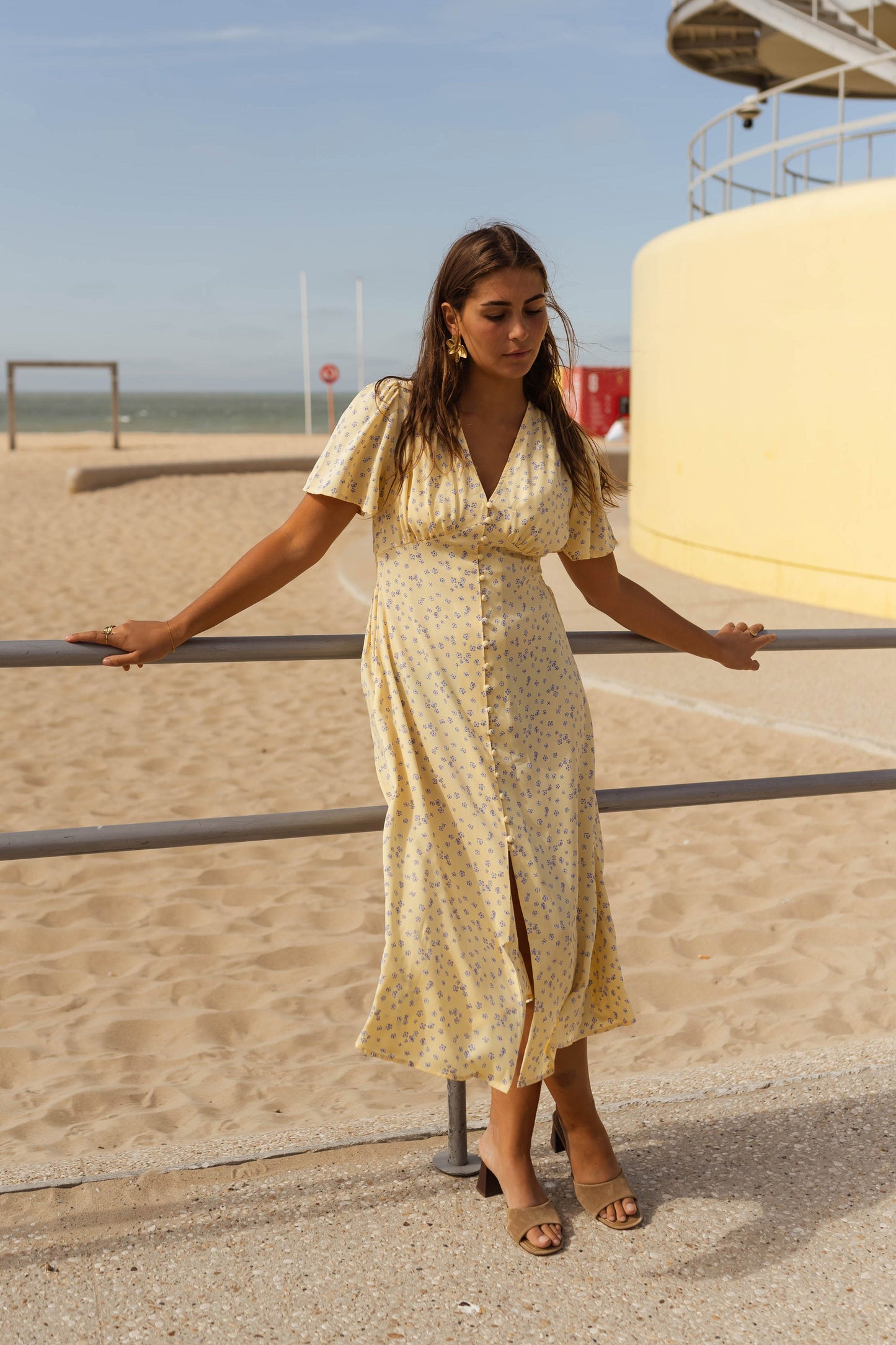 Diana™ | La Robe Midi Fleurie d'Été