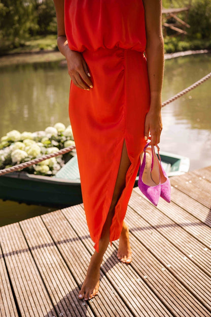 Beulah - Robe Midi Sans Manches à la Mode