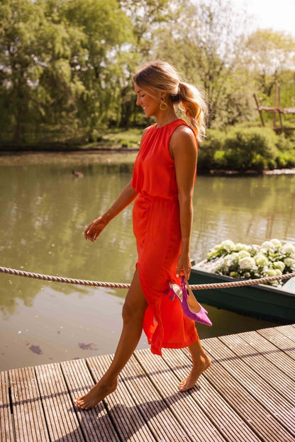 Beulah - Robe Midi Sans Manches à la Mode