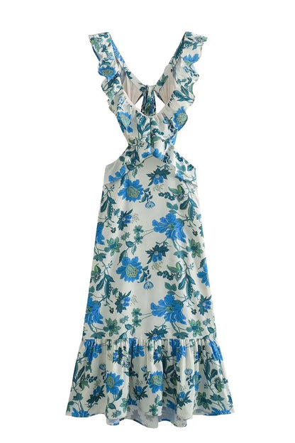 Ariella | Robe Fleurie avec Volants