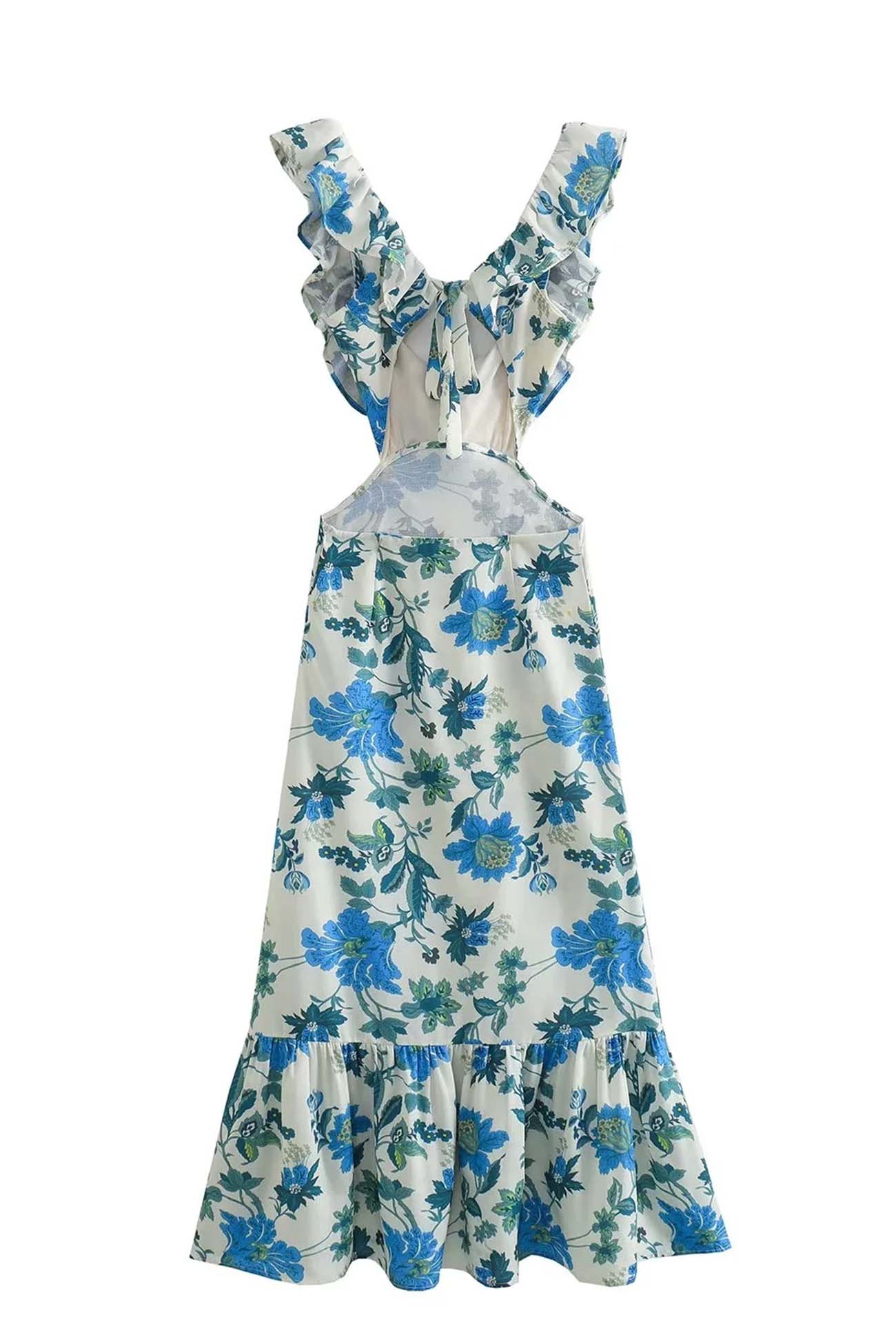 Ariella | Robe Fleurie avec Volants