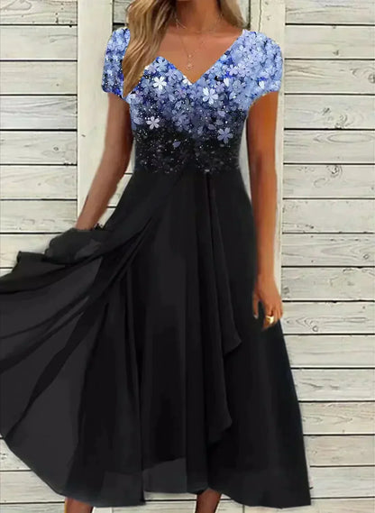 Kassidy - Robe d'été simple en georgette