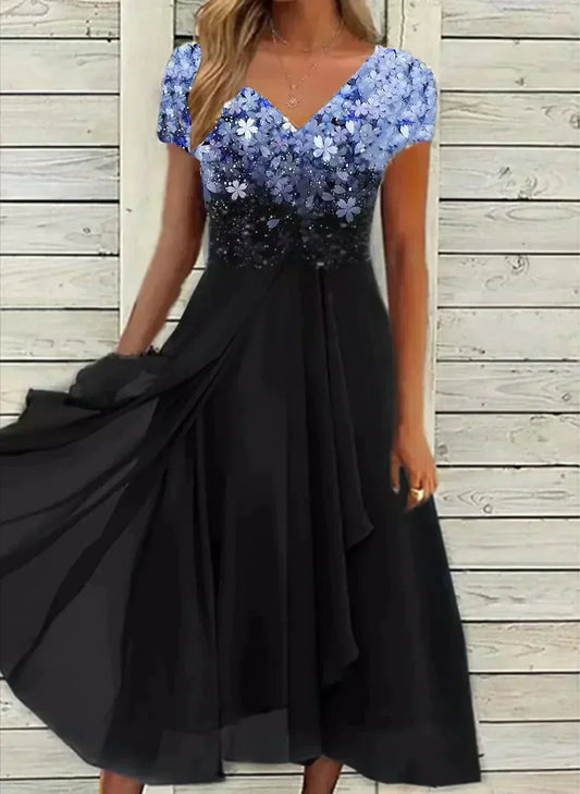 Kassidy - Robe d'été simple en georgette