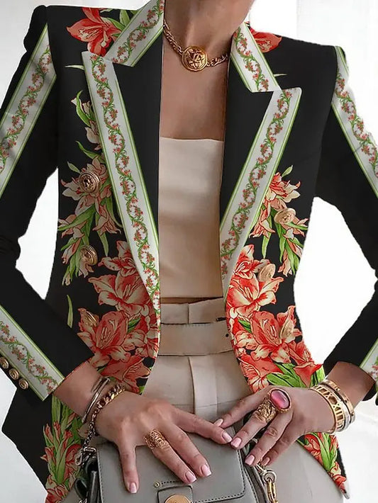 SCARLETT – BLAZER BOTANIQUE ÉLÉGANT