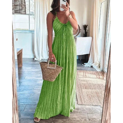 Renly - Robe longue sans manches en ligne A
