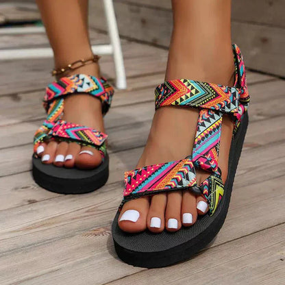 Carla - Sandales Comfort Vibrantes
