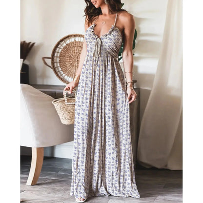 Renly - Robe longue sans manches en ligne A