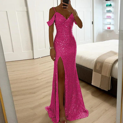 Robe à paillettes De Soirée Pour Femme | Maxi