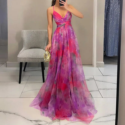 Jennifer | Robe Maxi Fleurie Élégante