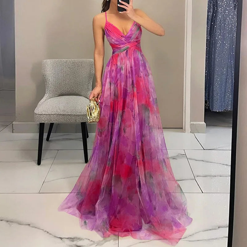 Eva | Robe longue florale qui met en valeur