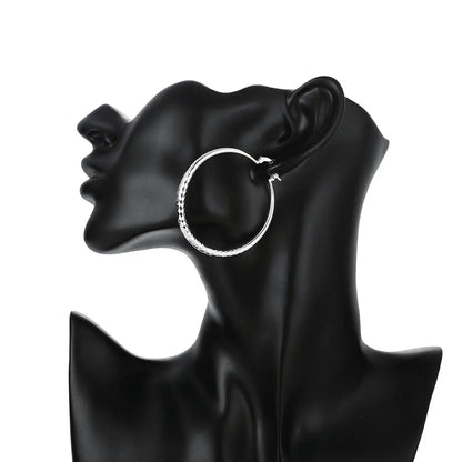 Boucles d'oreilles créoles en argent sterling