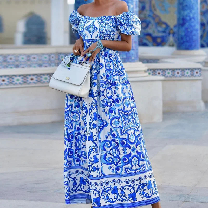 Robe Maxi Off-Shoulder Isla