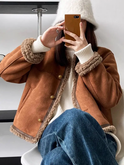 Aspen™ - Veste en Daim Vintage