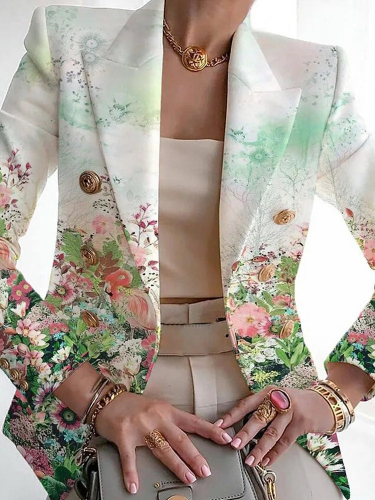 SCARLETT – BLAZER BOTANIQUE ÉLÉGANT