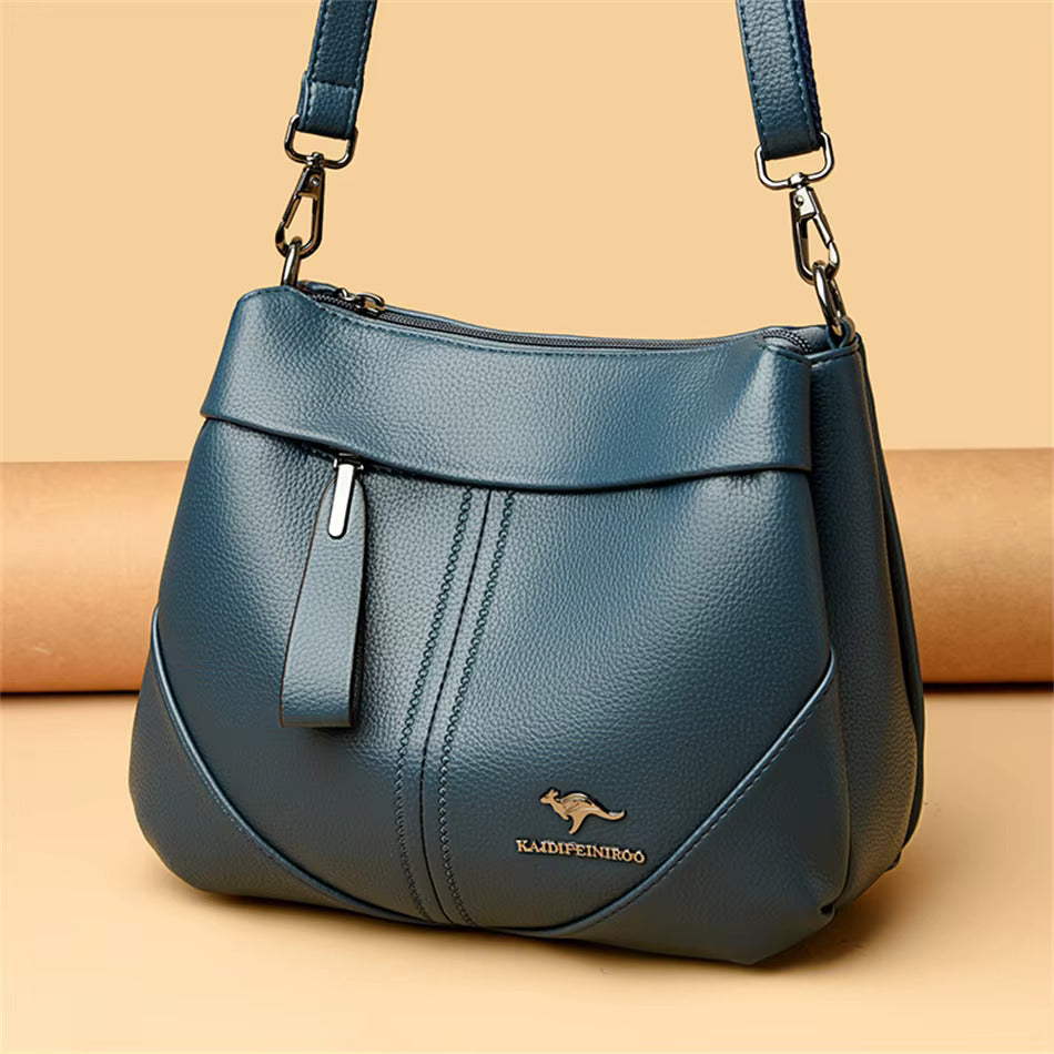 Sac à Bandoulière en Cuir Souple Savine