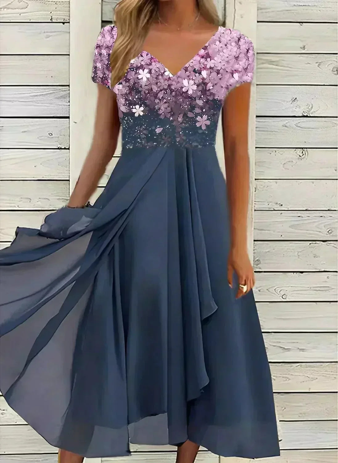 Kassidy - Robe d'été simple en georgette