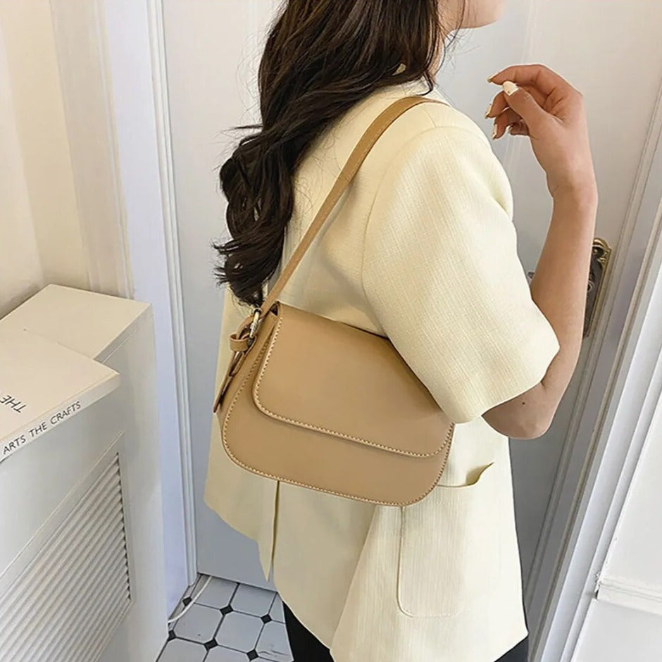 Eldborg | Élégant sac à bandoulière en ton nude doux