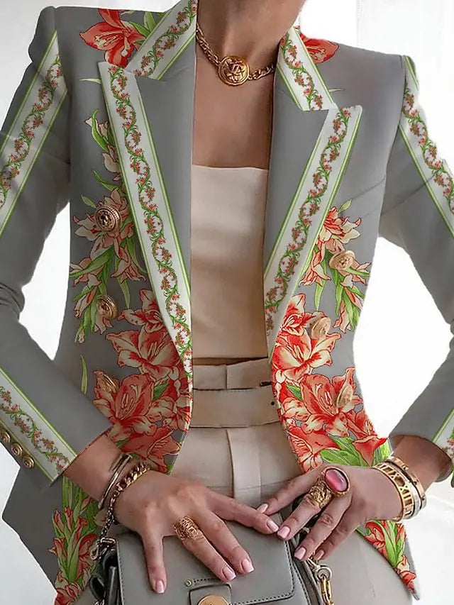 SCARLETT – BLAZER BOTANIQUE ÉLÉGANT