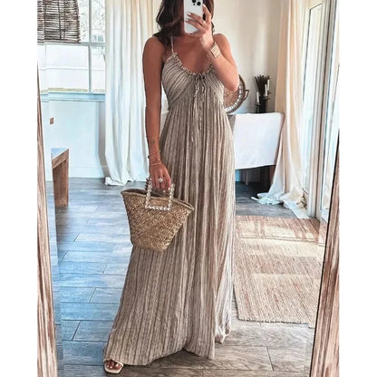 Renly - Robe longue sans manches en ligne A