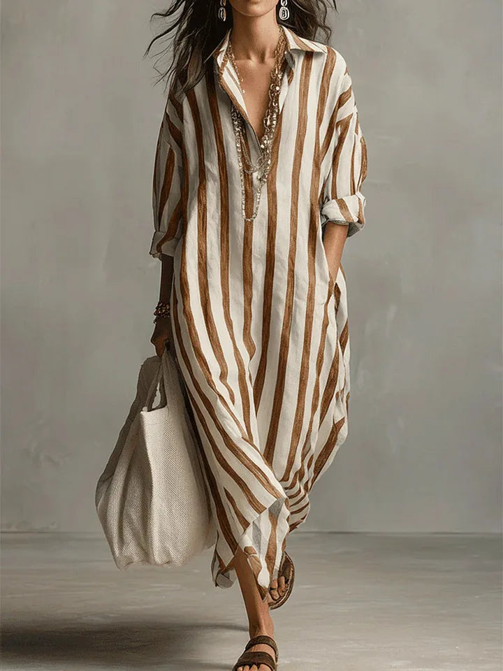 Pepa | Robe chemise longue