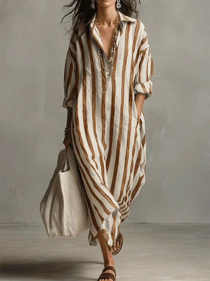 Pepa | Robe chemise longue