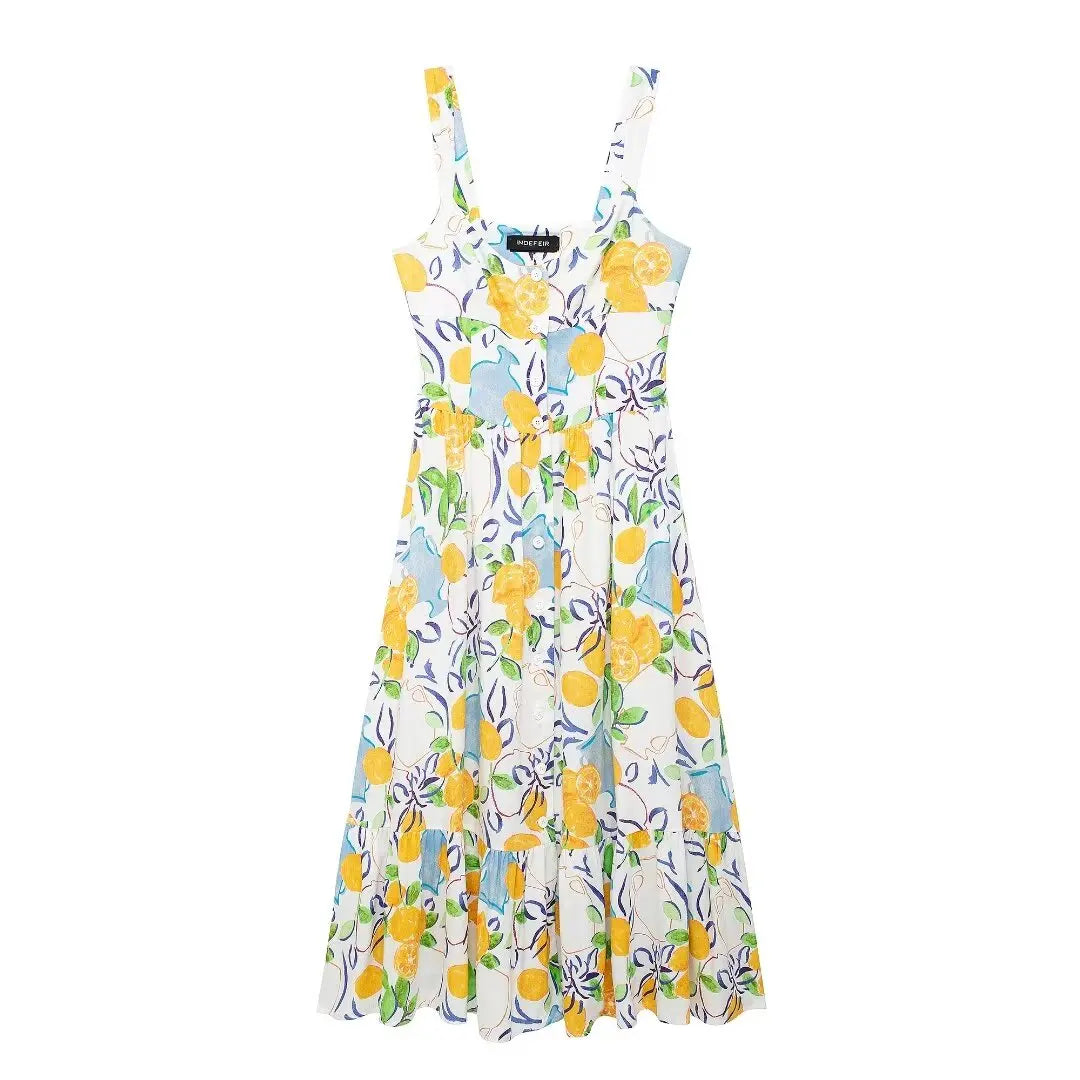 Robe Midi Citron de Marseille