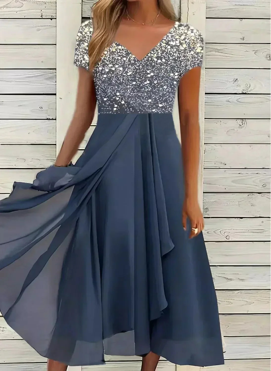 Kassidy - Robe d'été simple en georgette