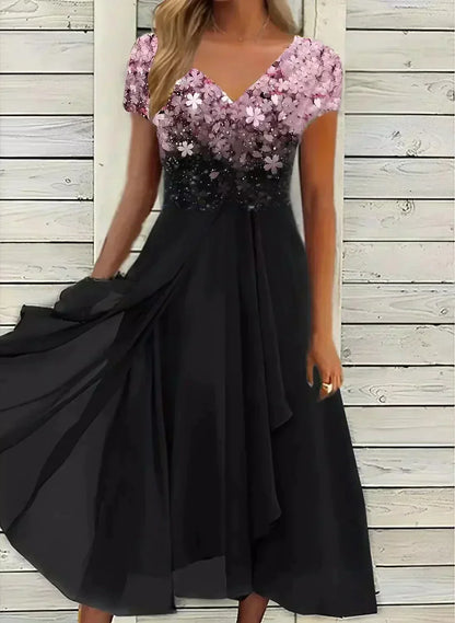 Kassidy - Robe d'été simple en georgette