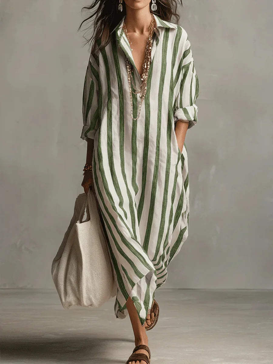 Pepa | Robe chemise longue