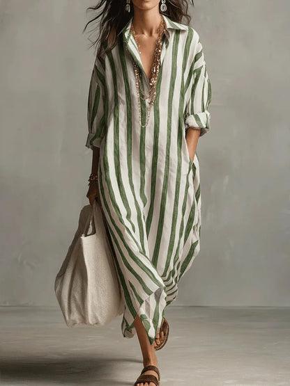 Pepa | Robe chemise longue