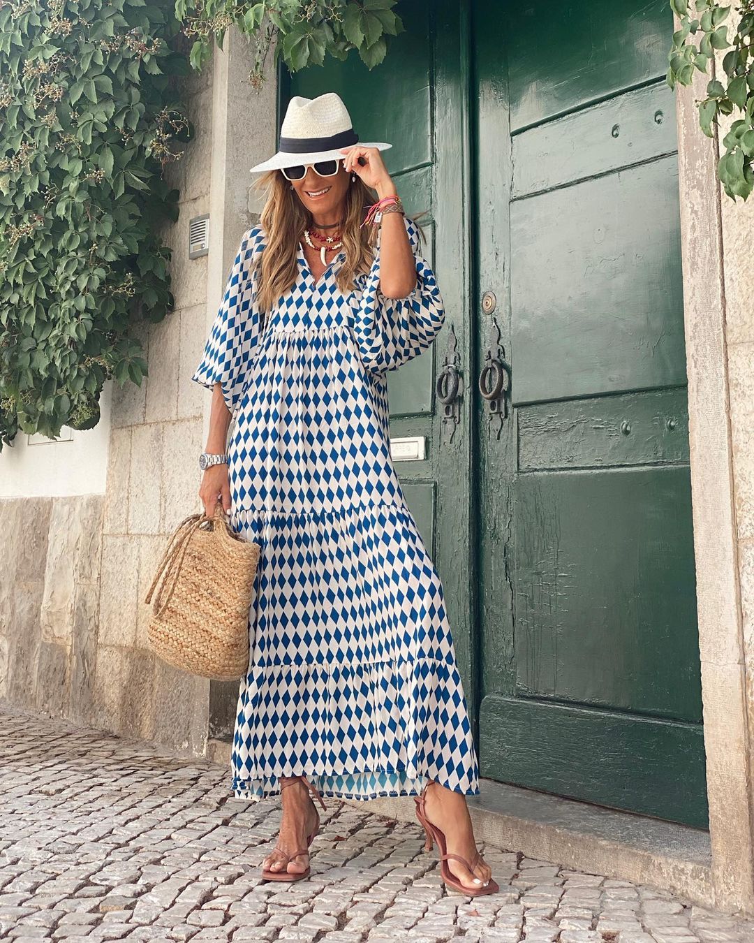Viola - Élégant et intemporel Maxikleid