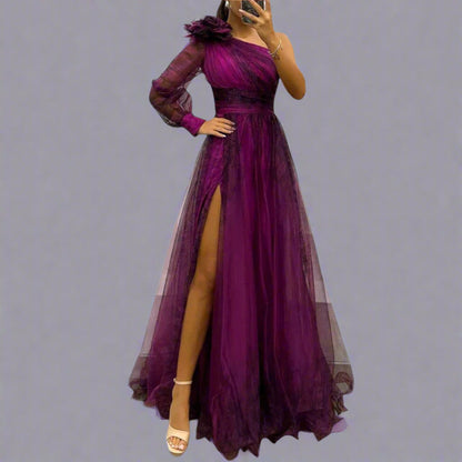 Esther | Robe Maxi Luxueuse Fabriquée en Tissu de Haute Qualité