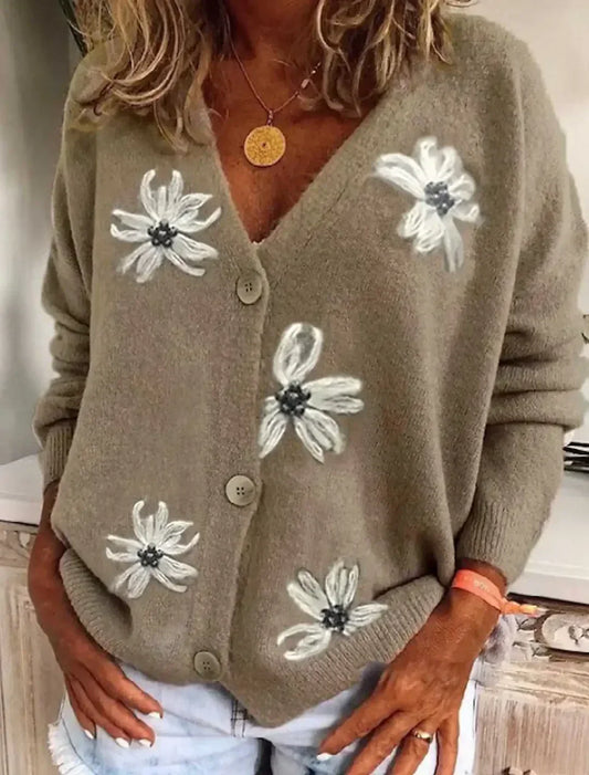 MARNIE | Pull Imprimé Printanier