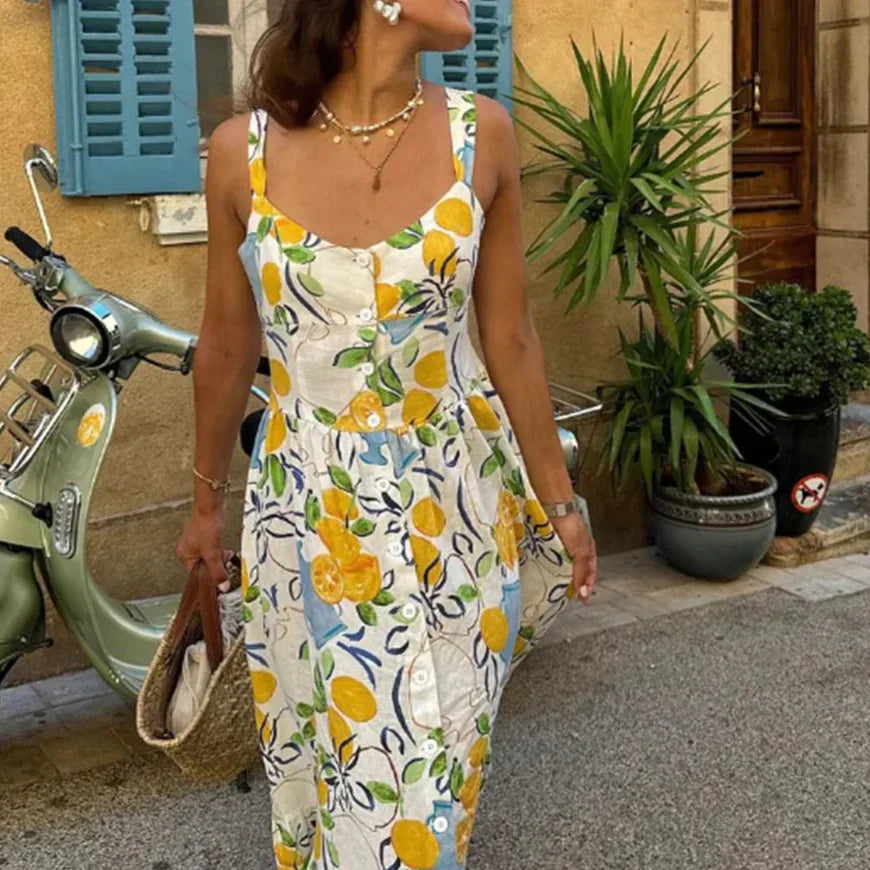 Robe Midi Citron de Marseille