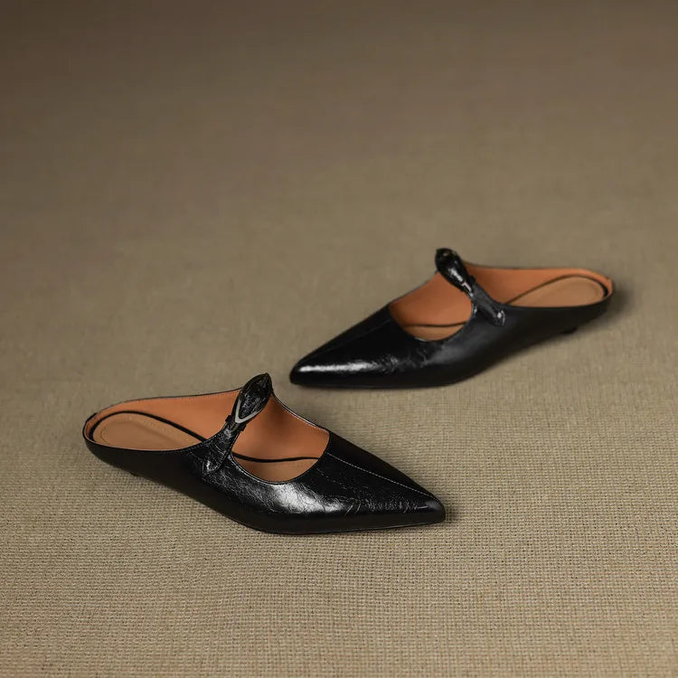 Wilda – Mules in Pelle Naturale