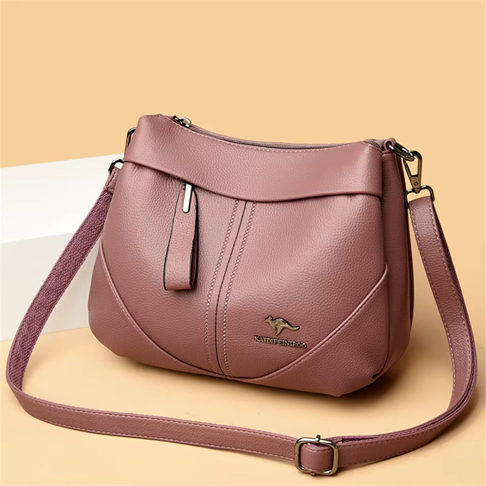 Sac à Bandoulière en Cuir Souple Savine