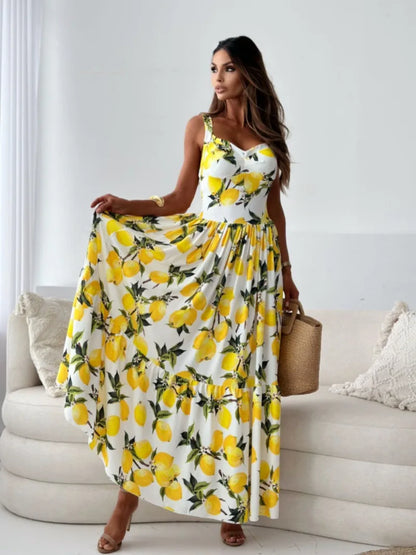 Robe Longue Plissée Sans Dos Lucia