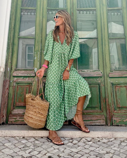 Viola - Élégant et intemporel Maxikleid