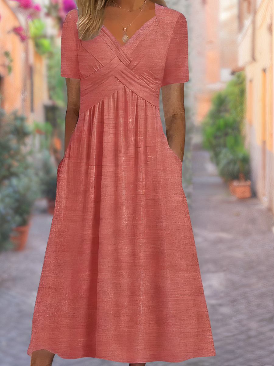 Aria™ - Robe à Col V Confortable