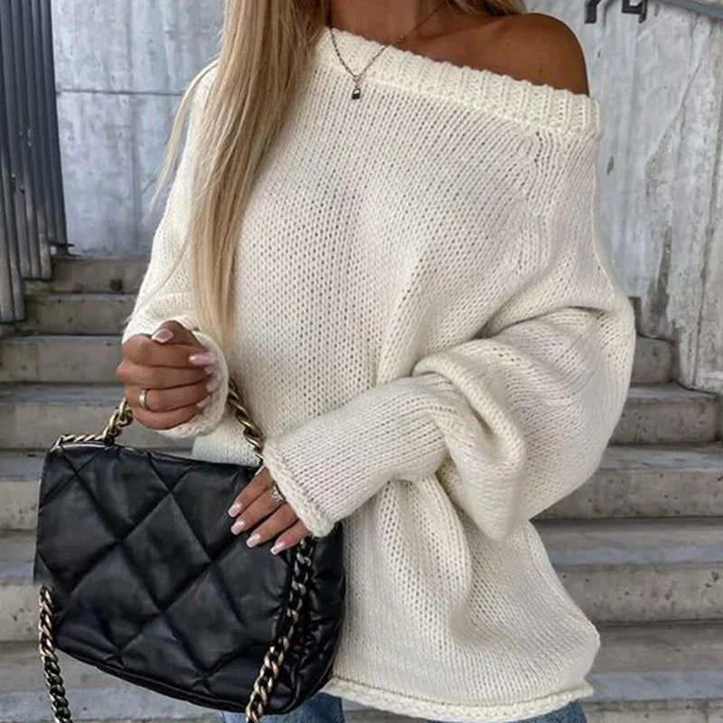Pull en Tricot Off-Épaule Eloise™