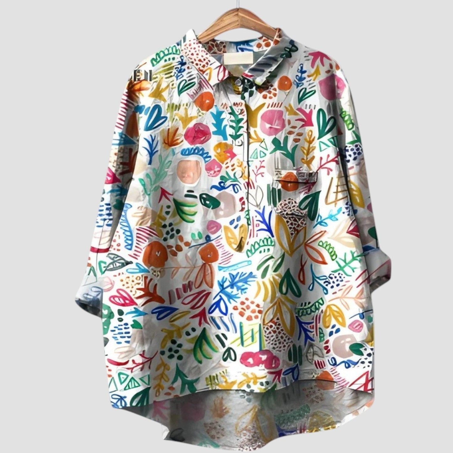 Zanira™ | 2025 – Blouse d'Artiste Abstrait