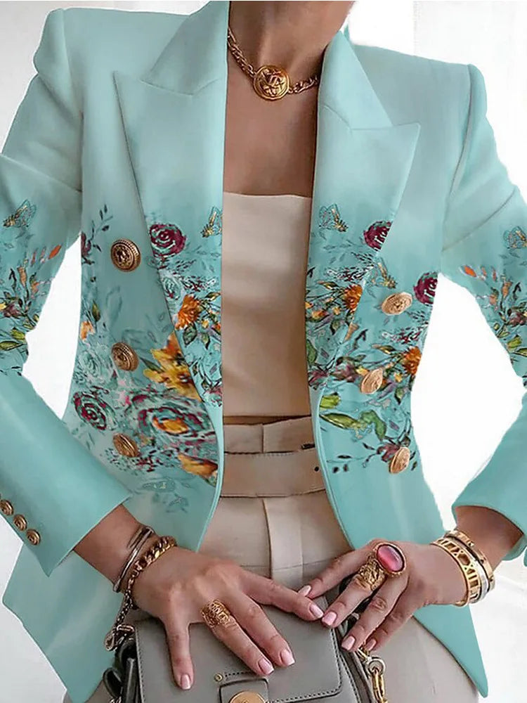 SCARLETT – BLAZER BOTANIQUE ÉLÉGANT