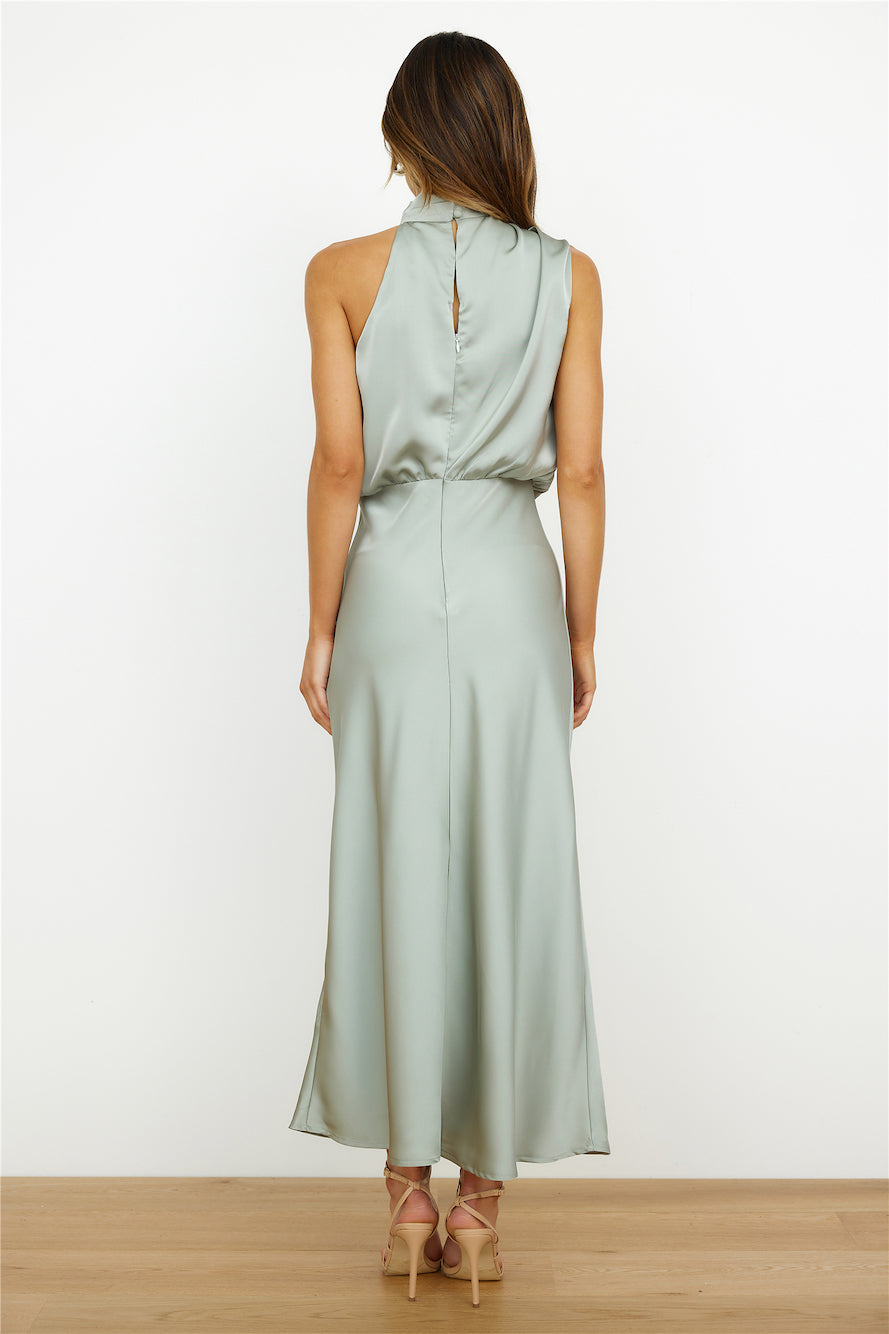 Elianna - Robe midi élégante avec décolleté asymétrique