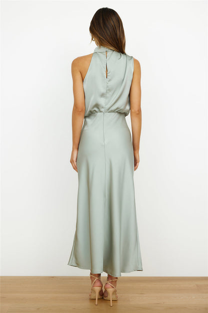 Elianna - Robe midi élégante avec décolleté asymétrique