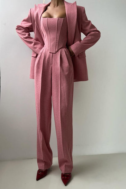 Grace | Ensemble de Trois Pièces avec Blazer Croisé