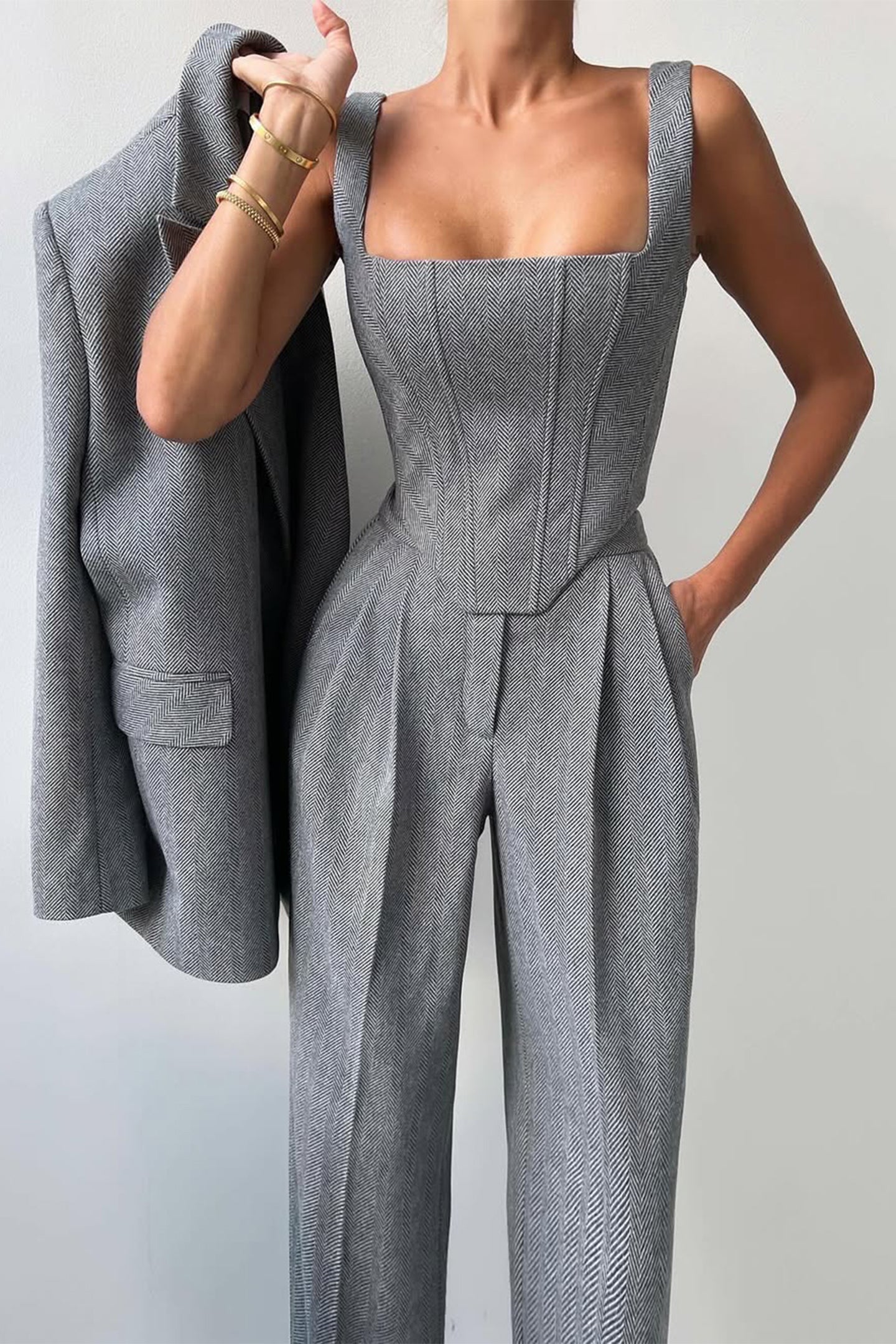 Grace | Ensemble de Trois Pièces avec Blazer Croisé