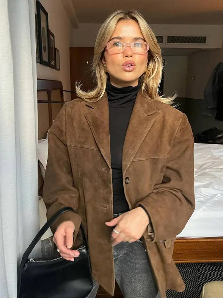 EMMA | Veste à Revers avec Poche Tendance