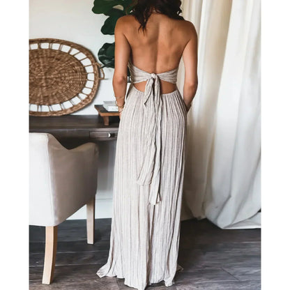 Renly - Robe longue sans manches en ligne A