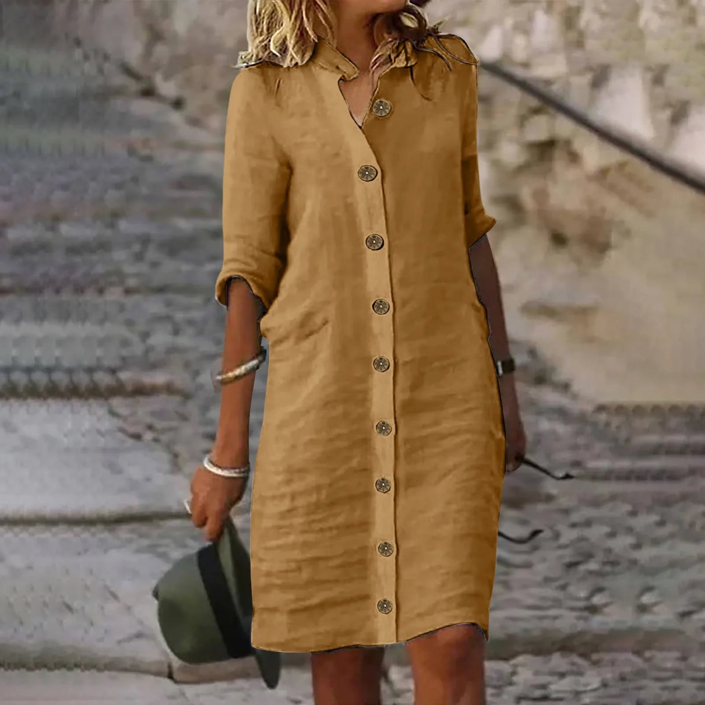 Bryn | Robe Courte Élégante avec Couverture du Ventre