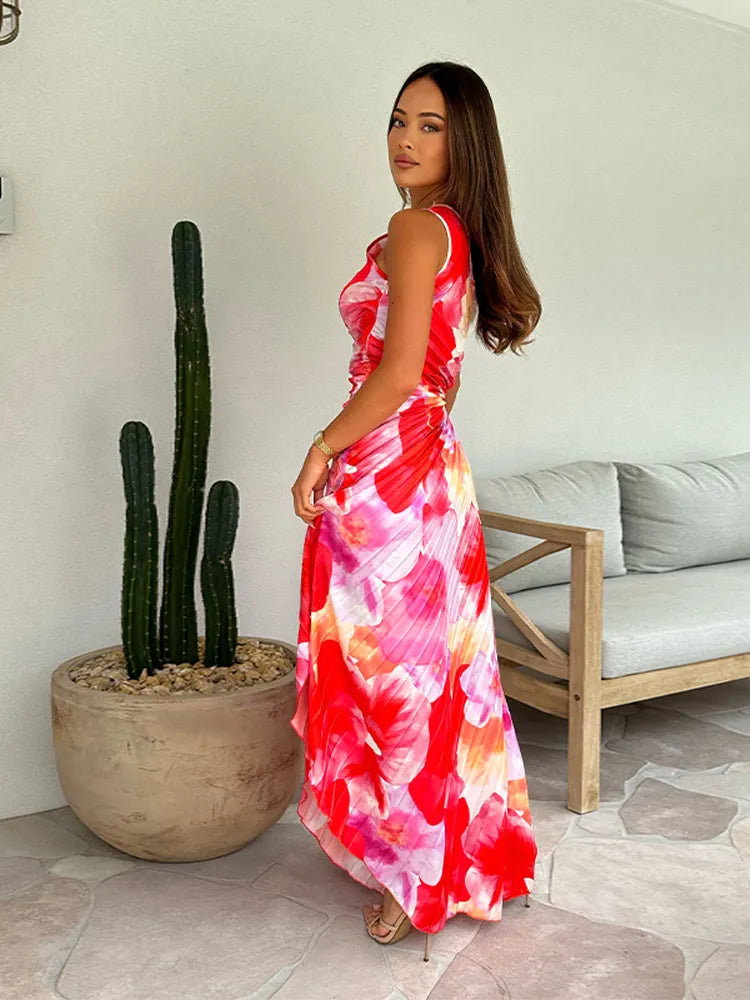 Katie | Robe d'Été Plissée